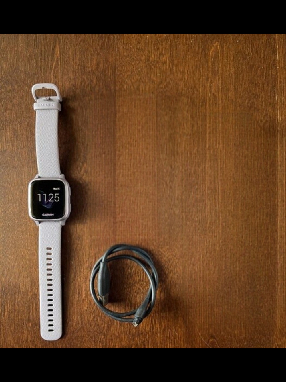 garmin Venu 2 Sq Smartwatch in Off White Silicone